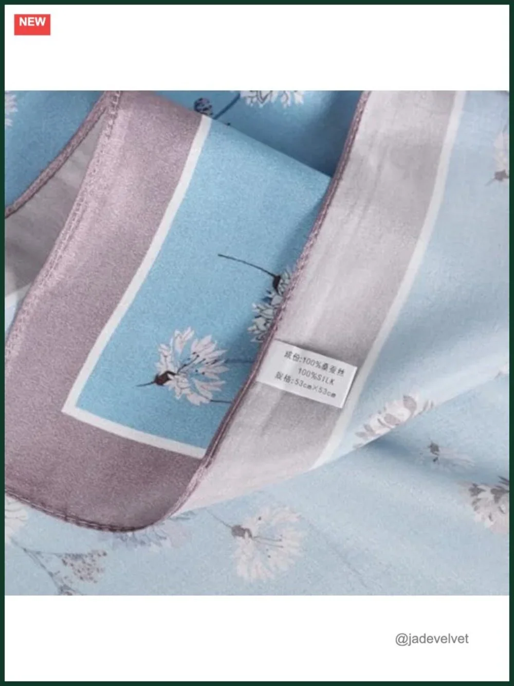 100% Mulberry Silk Neck Scarf 21